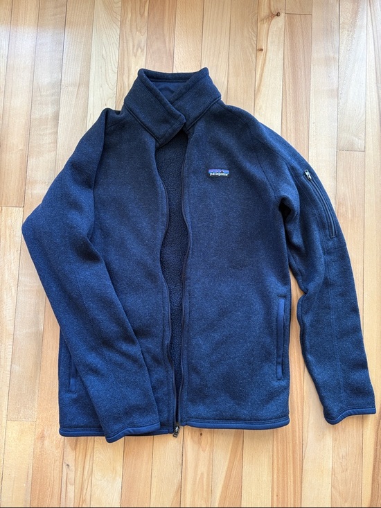 Patagonia Jackets & Blazers - Patagonia Navy Blue Full-Zip Fleece Jacket